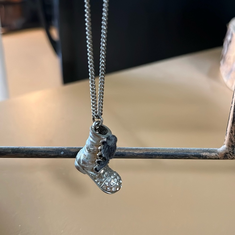 Betsey Johnson Boot Necklace